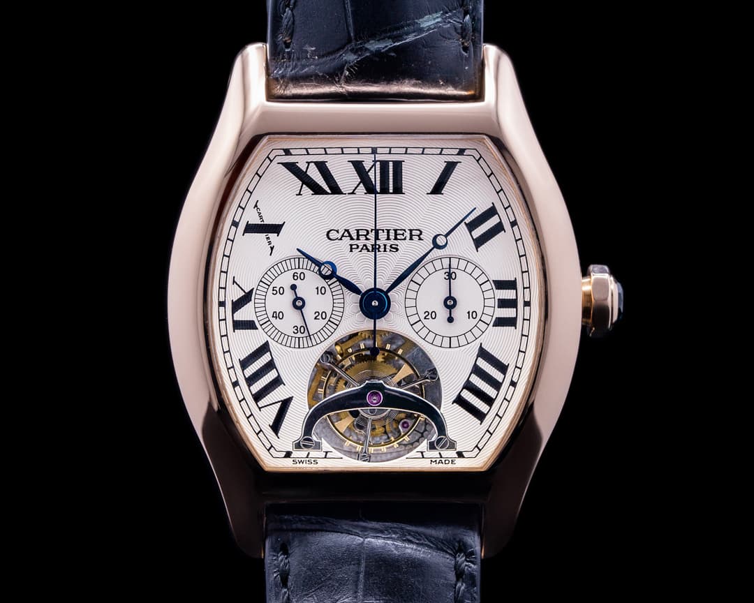 Cartier Collection Privee CPCP Tortue XL Tourbillon Chronographe Monopoussoir