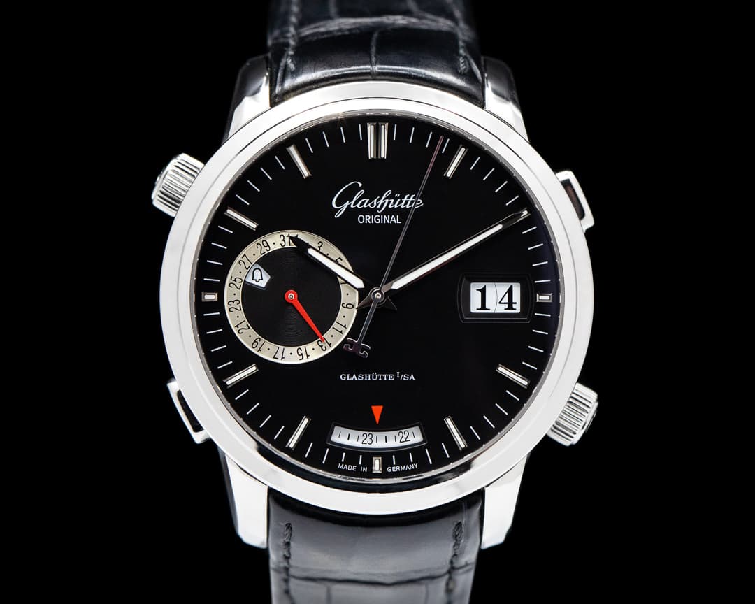 Glashutte Original Senator Diary SS Black Dial