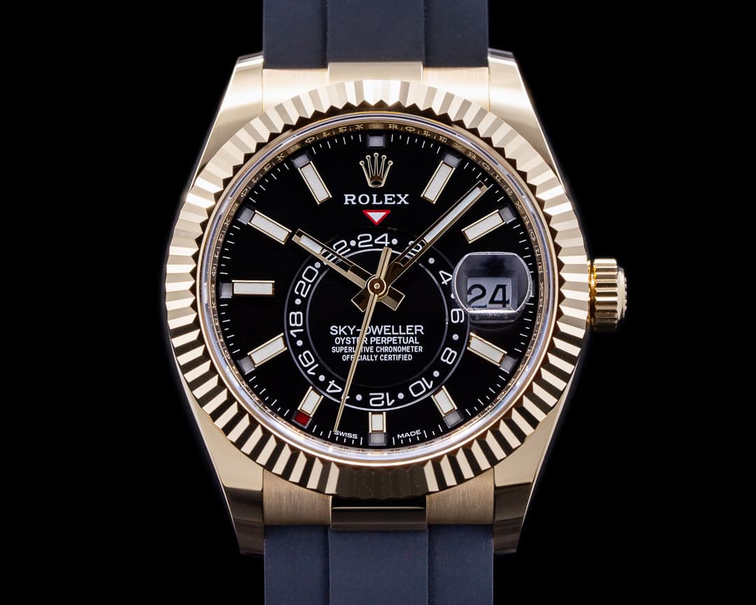 Rolex Sky Dweller 326238 Black Dial 18k Yellow Gold / OysterFlex 2022
