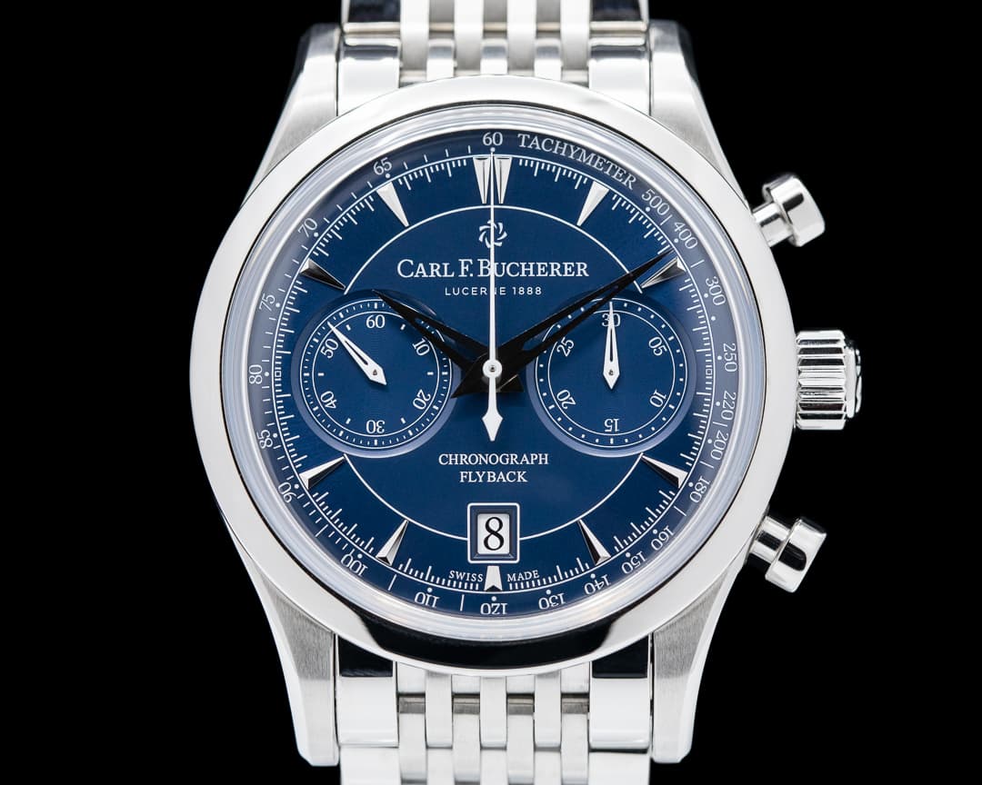 Carl. F Bucherer Manero Flyback SS / SS Blue Dial