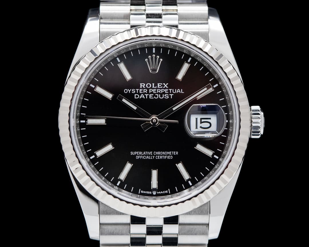 Rolex Datejust Black Stick Dial / Jubilee Bracelet 2019