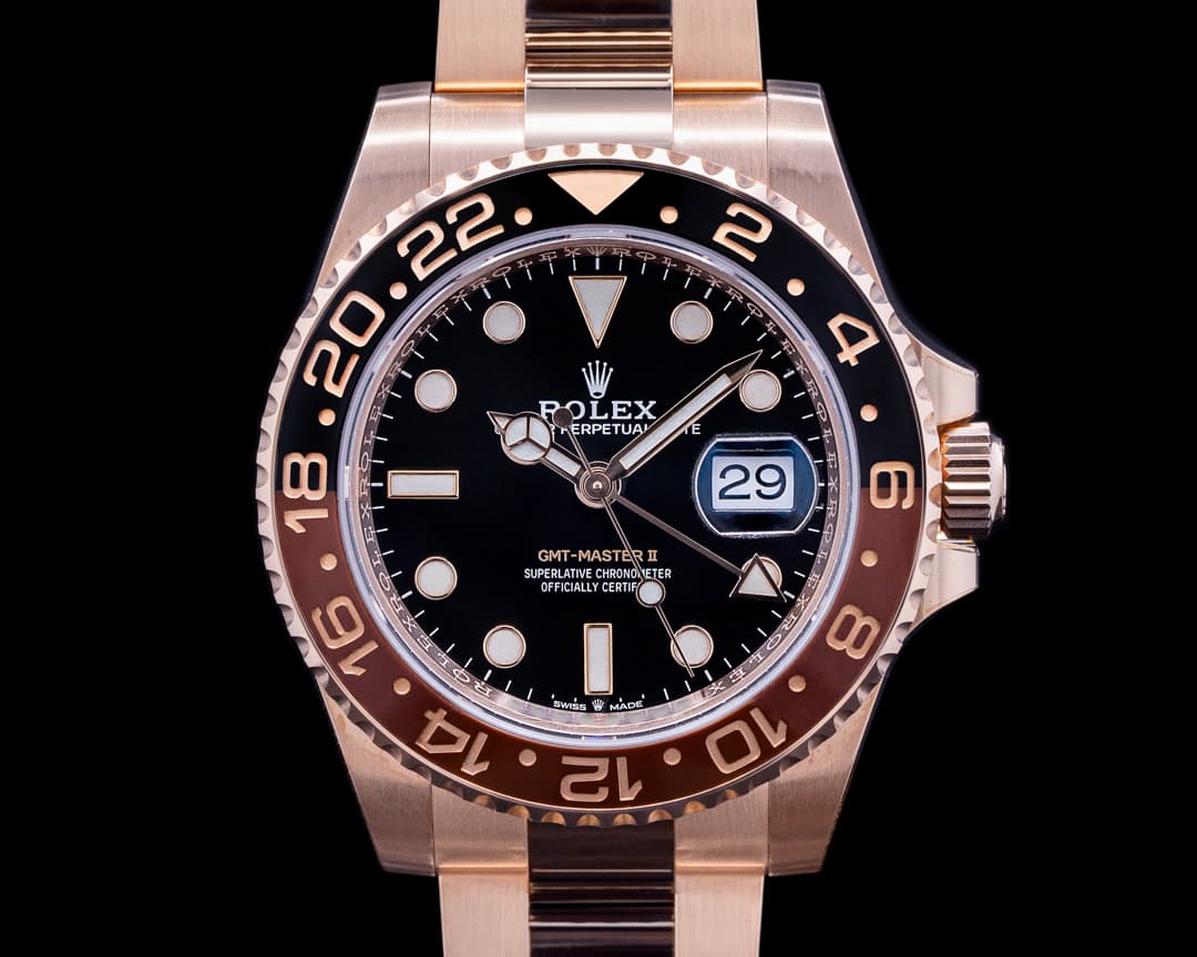 Rolex GMT Master II 126715 18K Everose Ceramic Root Beer 2021 UNWORN