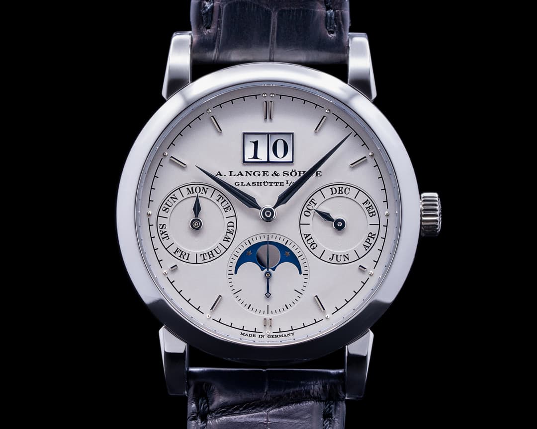 A. Lange and Sohne Saxonia 330.025 Annual Calendar Platinum