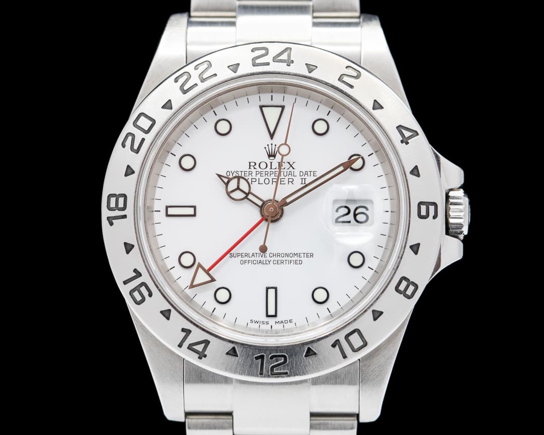Rolex Explorer II 16570 White Dial 