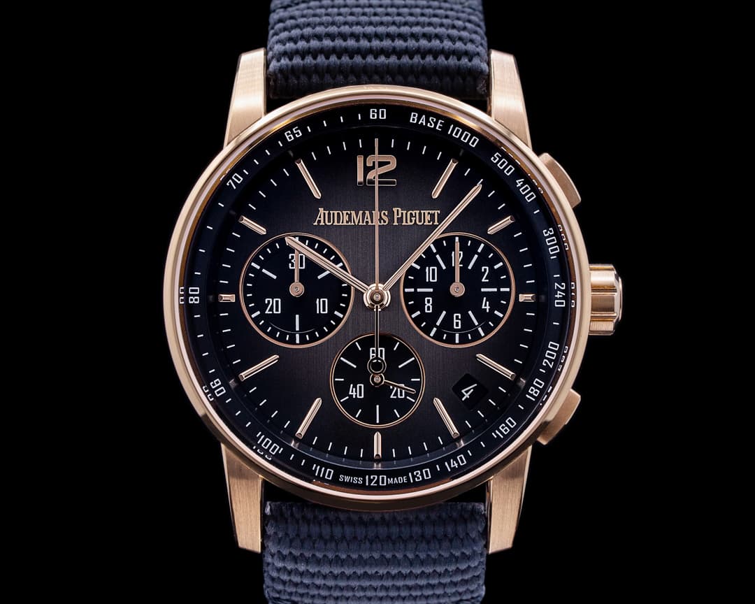 Audemars Piguet Code 11:59 Chronograph 18k Rose Gold / Ceramic Smoked Grey Dial