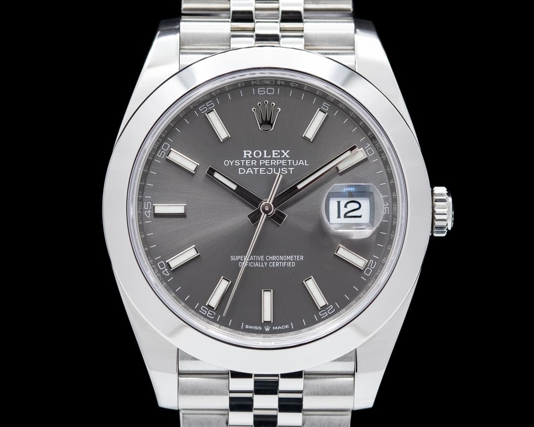 Rolex Datejust 41 126300 Rhodium Stick Dial SS 2021