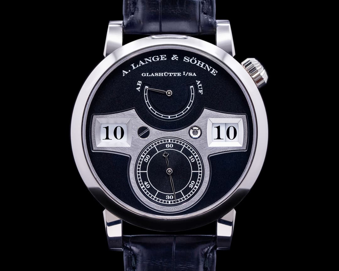 A. Lange and Sohne Zeitwerk 140.029 18K White Gold + DEPLOYANT BUCKLE