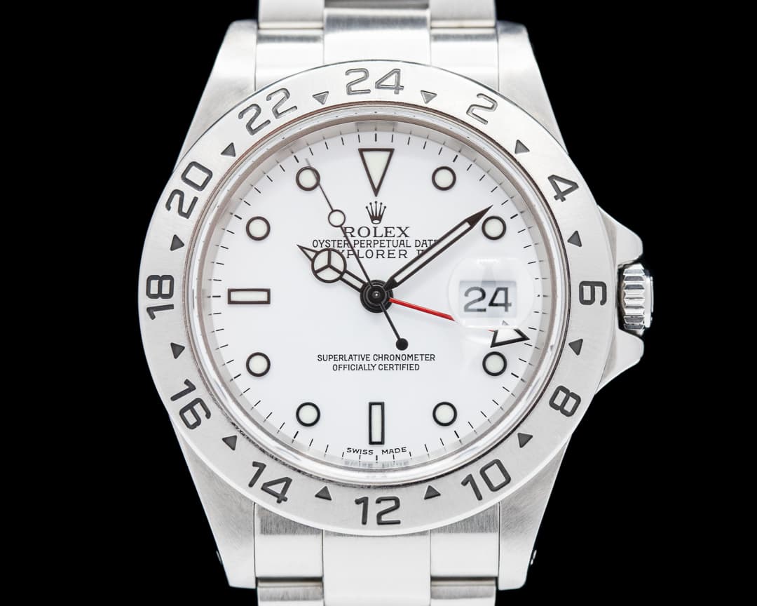 Rolex Explorer II 16570 White Dial FULL SET