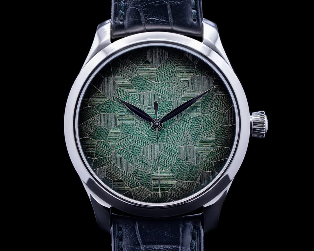 H. Moser and Cie. Endeavour Centre Seconds Concept Green "Mosaic" Dial LIMITED