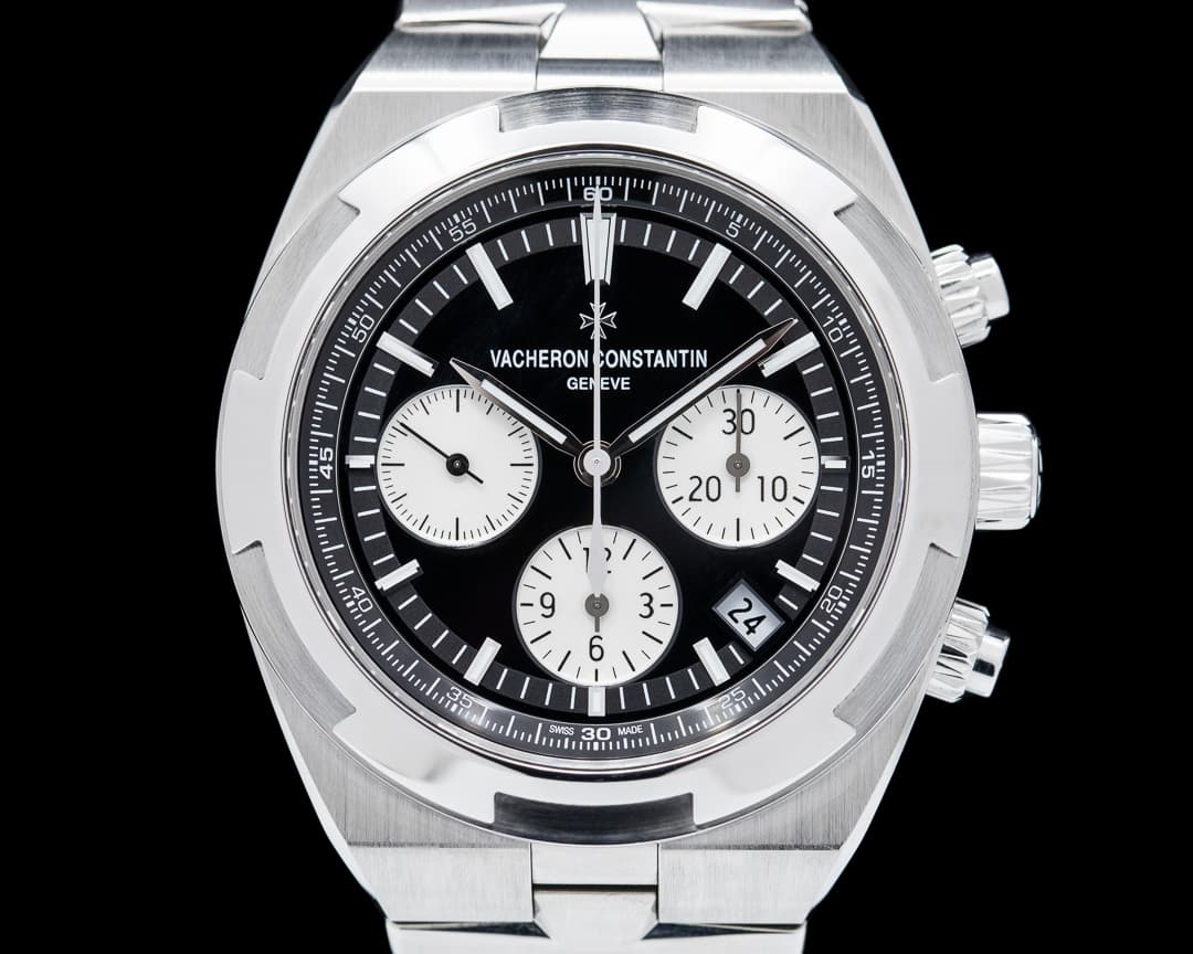 Vacheron Constantin Overseas 5500V/110A Chronograph Black Panda Dial SS / SS