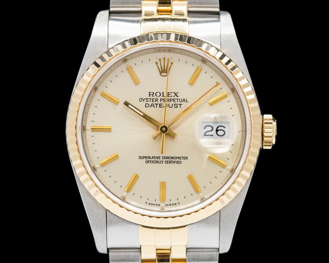 Rolex Datejust Silver Dial 18K/SS Jubilee