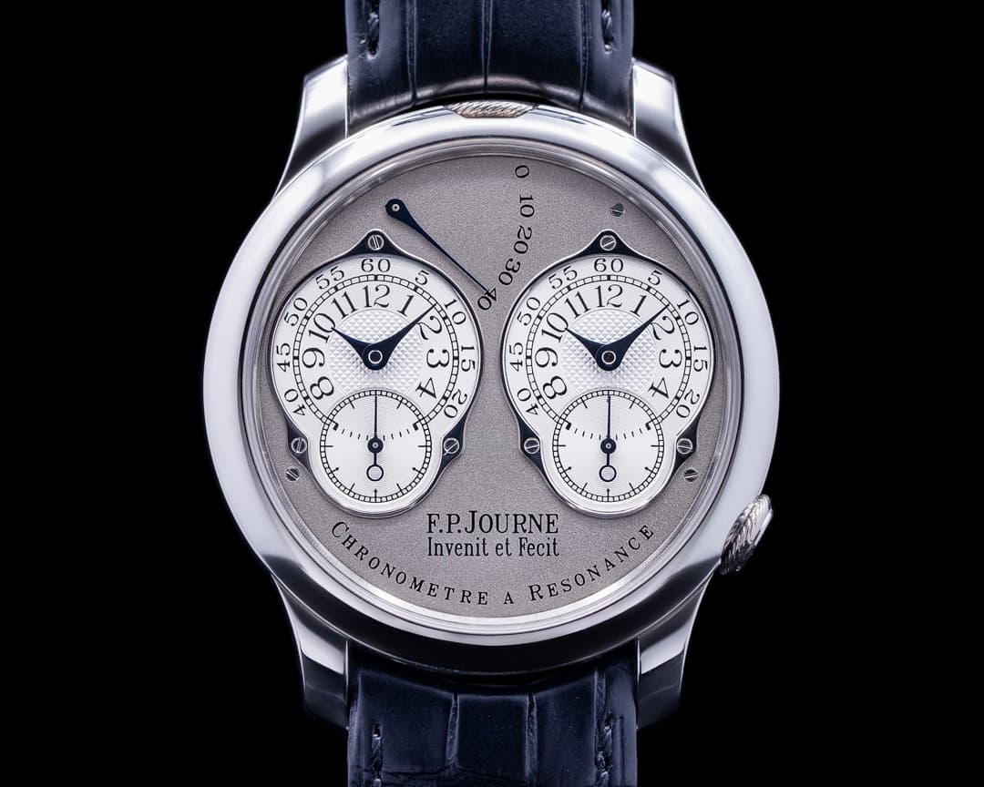 F. P. Journe Chronometre Resonance Platinum Silver Dial 40MM FULL SET 