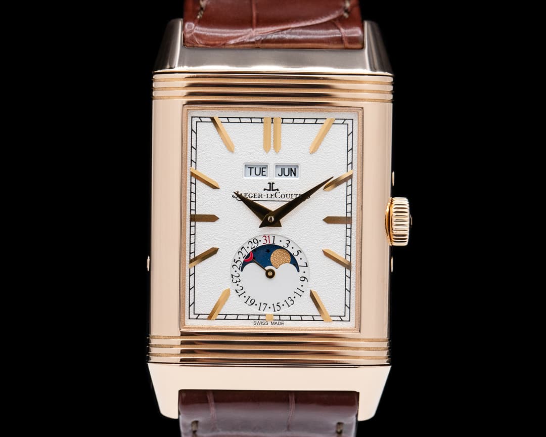 Jaeger LeCoultre Reverso Tribute Calendar 18K Rose Gold