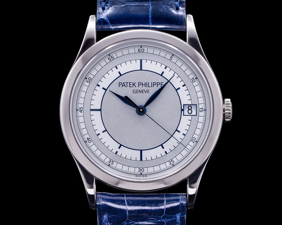 Patek Philippe Calatrava 18K White Gold Sector Dial