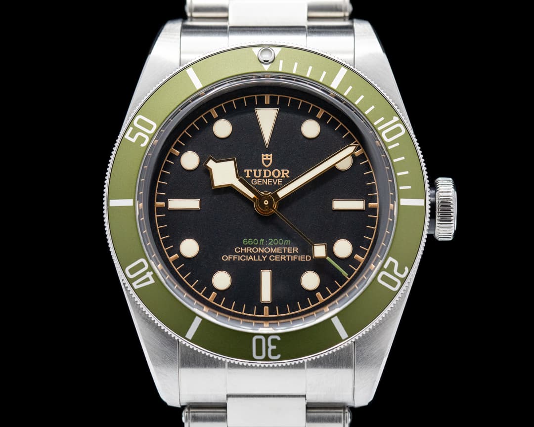 Tudor Tudor Heritage 79230G Black Bay Harrods Green SS