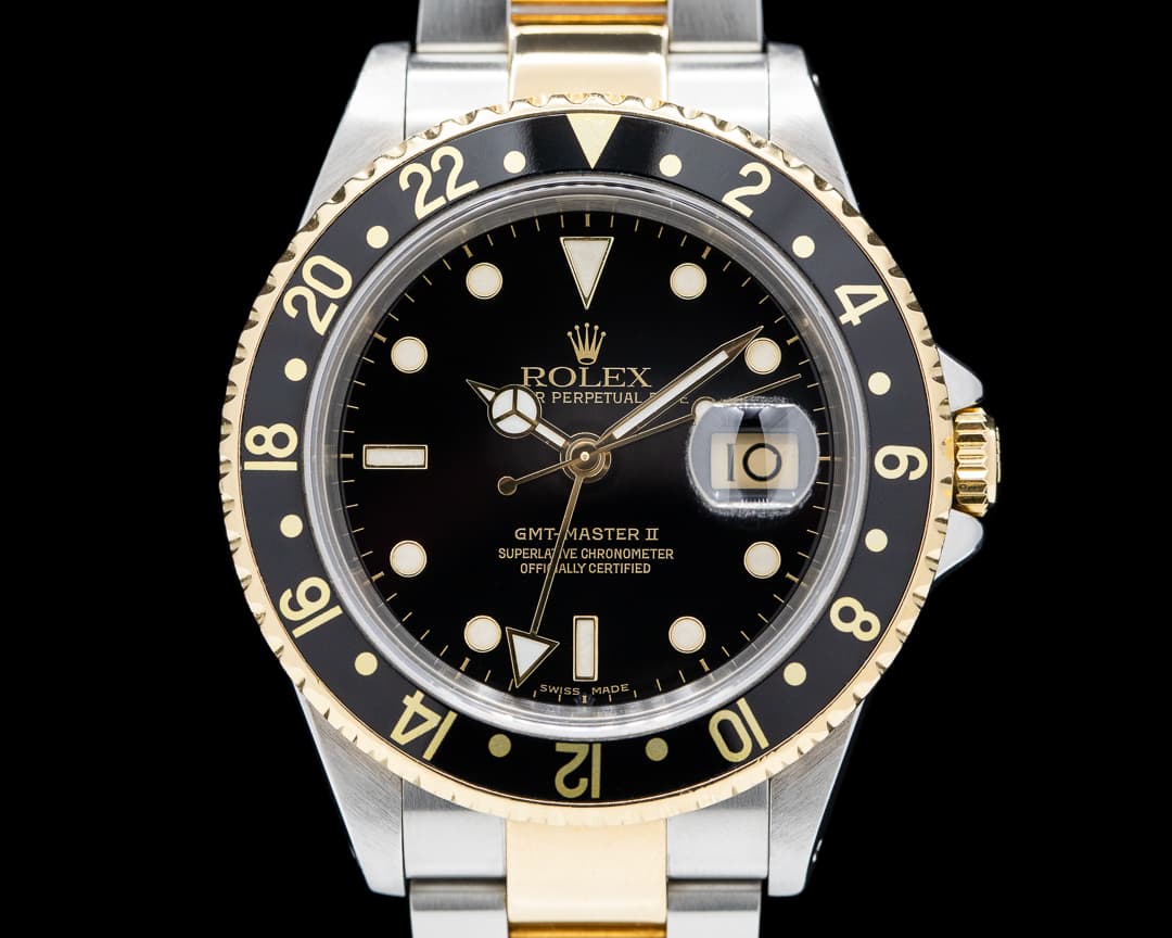 Rolex GMT Master II 18K / SS Black Dial c. 2002

