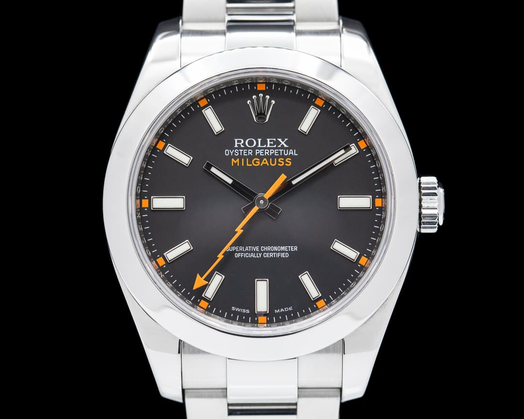 Rolex Milgauss SS Black Dial
