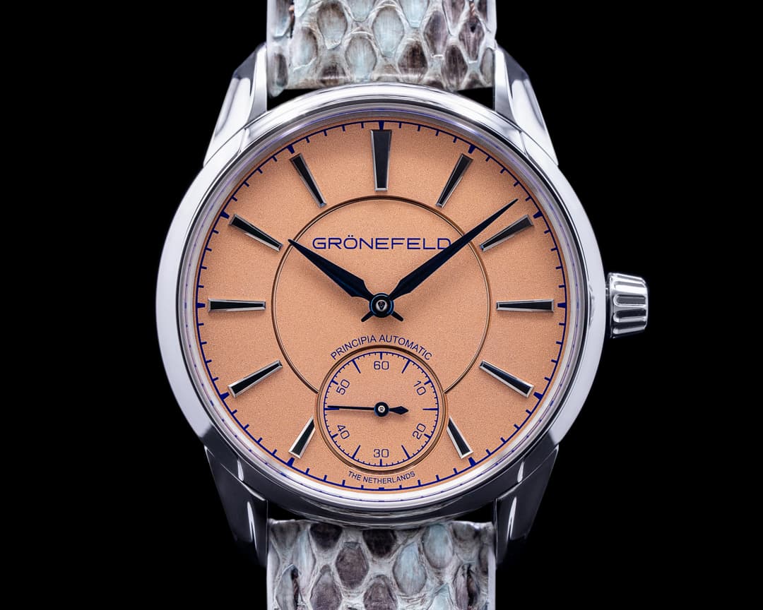 Gronefeld 1941 Principia Automatic Steel Salmon Dial 2021