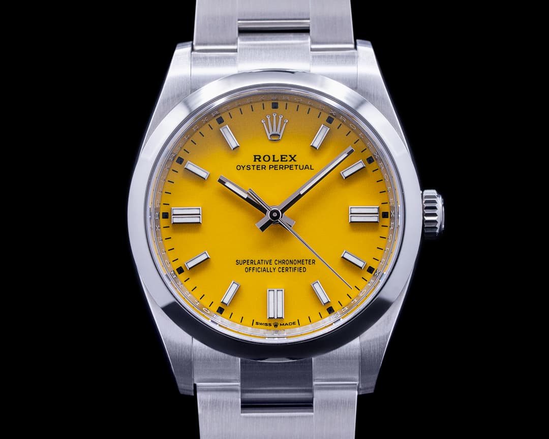Rolex Oyster Perpetual 126000 36MM SS Yellow DISCONTINUED