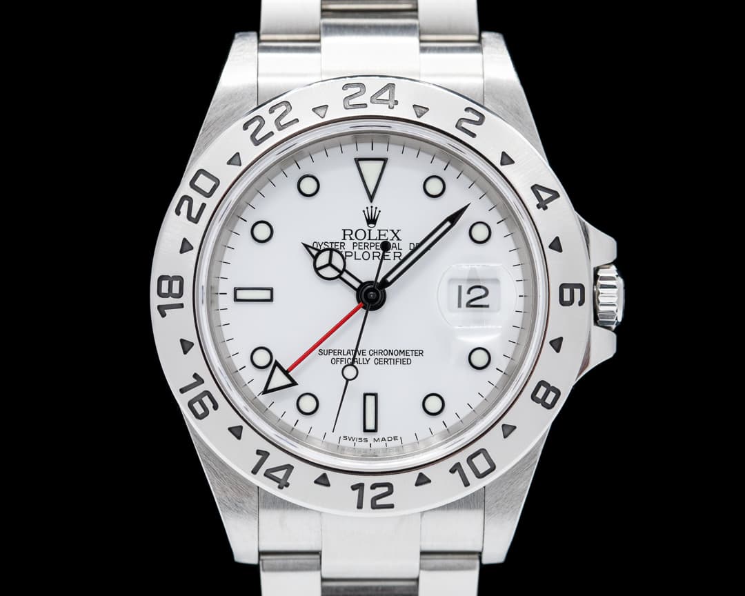 Rolex Explorer II "Polar" 16570 White Dial SS 