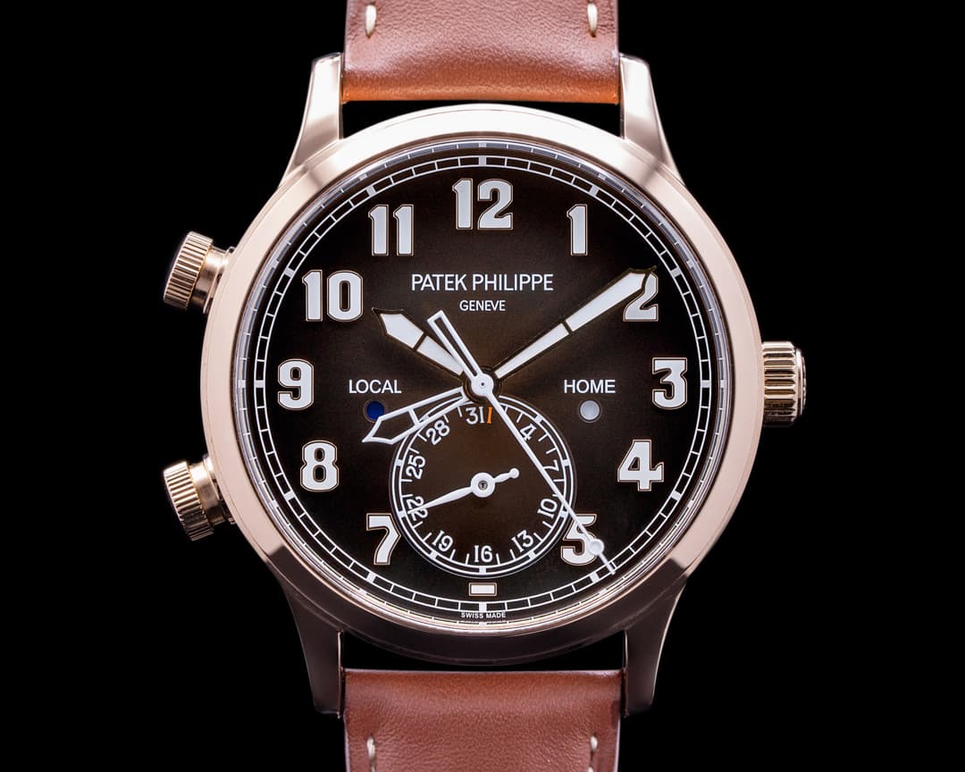 Patek Philippe Calatrava 5524R Pilot Travel Time 18k Rose Gold