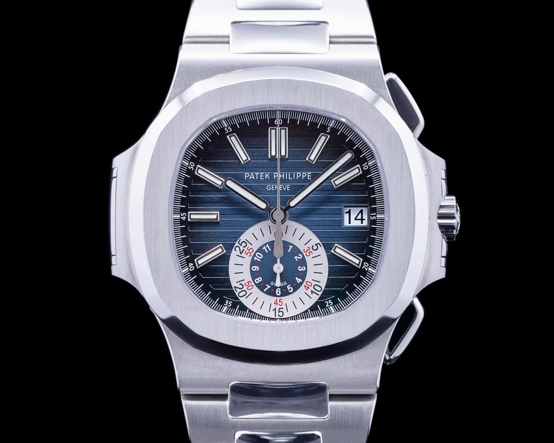 Patek Philippe Nautilus 5980/1A Chronograph SS Blue Dial