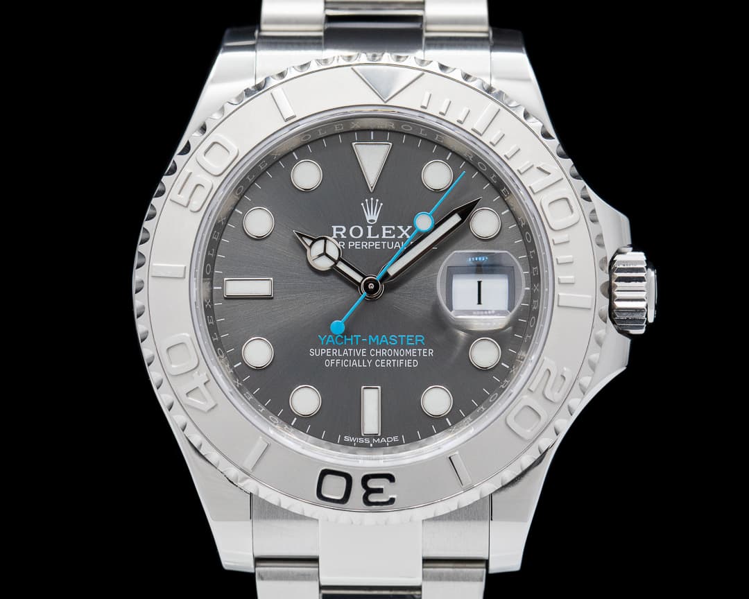 Rolex Yacht Master SS Rhodium Dial / Platinum Bezel