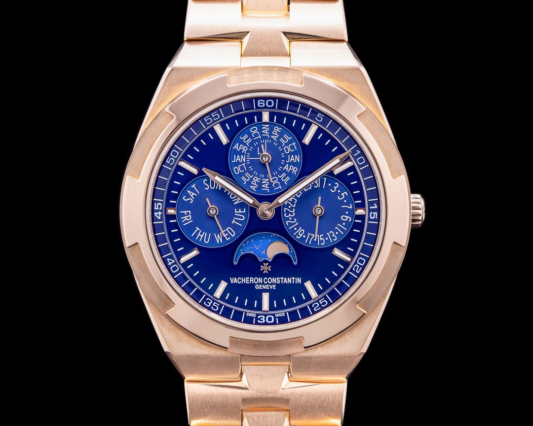 Vacheron Constantin Overseas 4300v Perpetual Calendar Ultra-Thin Blue Dial 18k RG