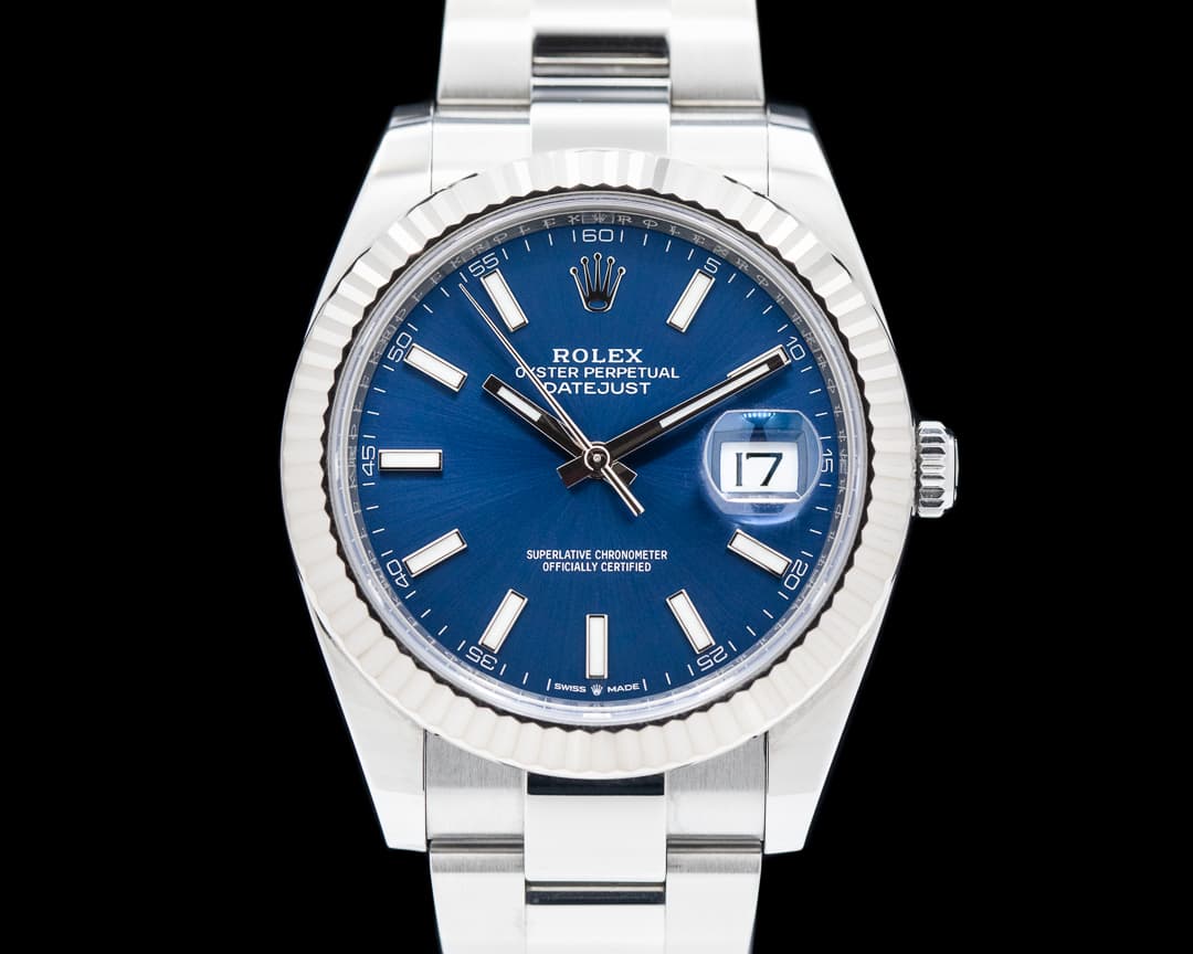 Rolex Datejust 41 126334 Blue Stick Dial SS Oyster 2022
