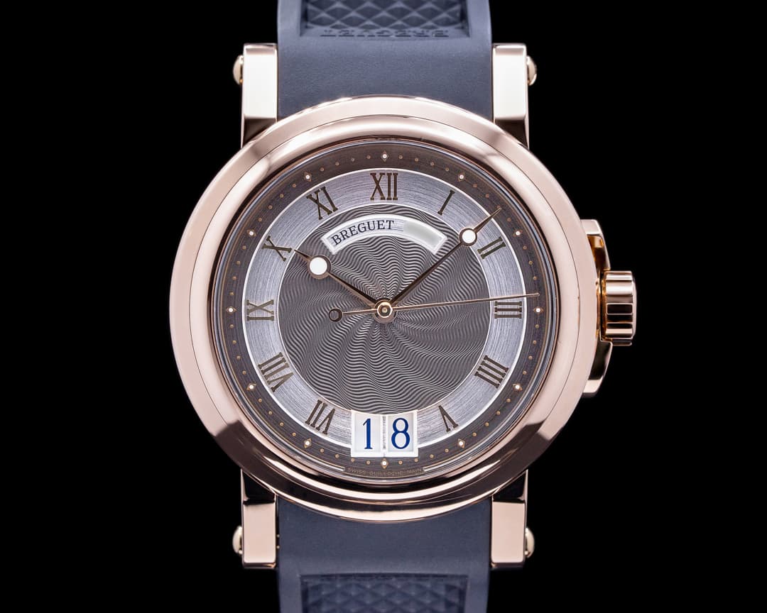 Breguet Marine Automatic Big Date 18K Rose Gold / Rubber