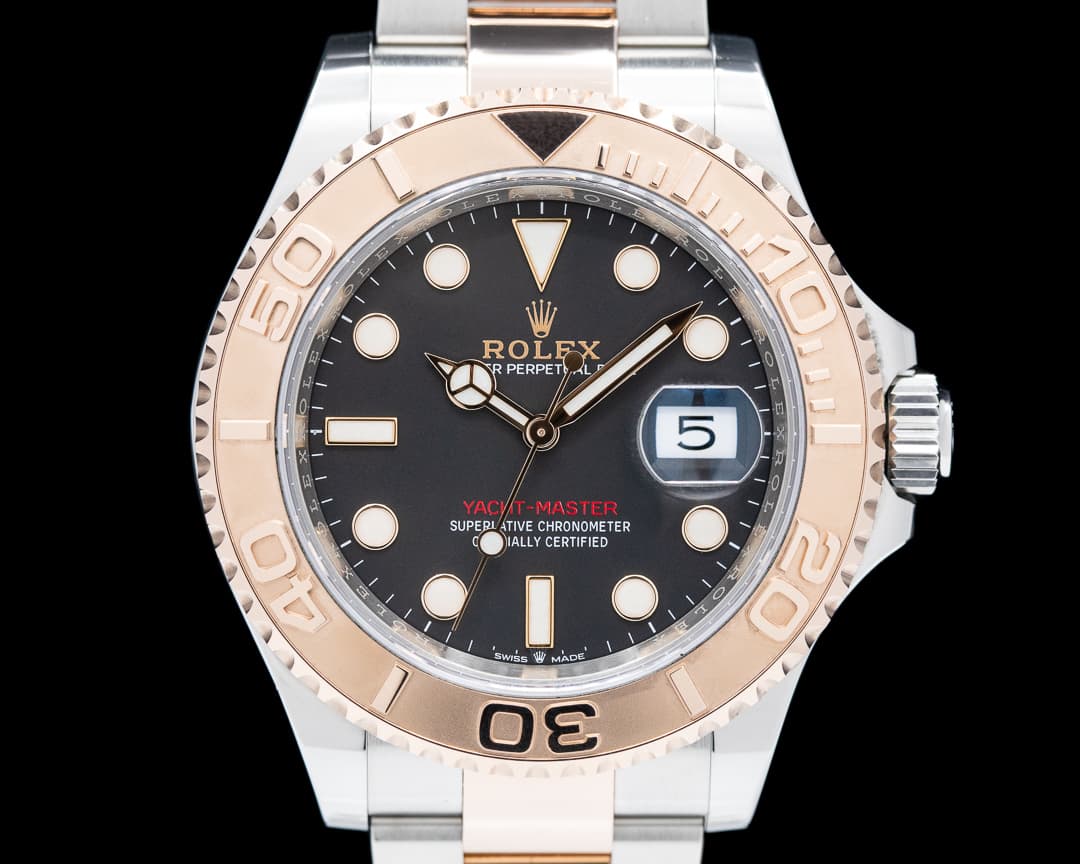 Rolex Yachtmaster 18K Rose Gold / SS Black Dial 2021