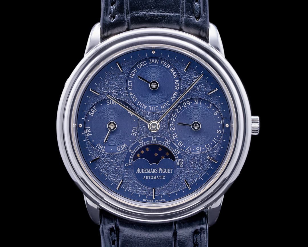 Audemars Piguet Quantieme Perpetual Calendar Platinum 25657PT TUSCAN DIAL RARE FULL SET 