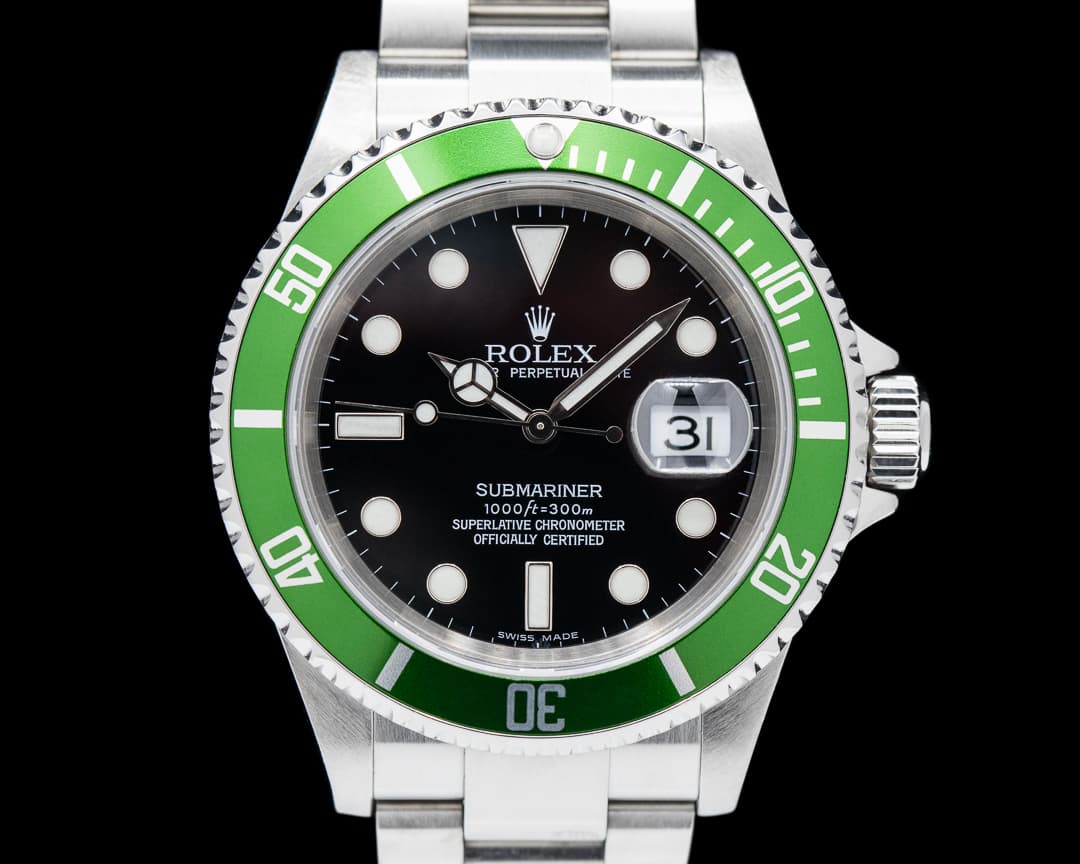 Rolex Submariner 50th Anniversary SS Green Bezel FULL SET