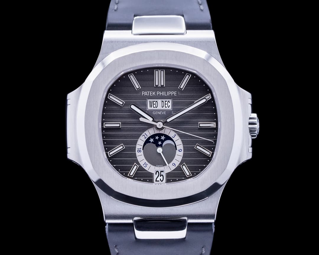 Patek Philippe Nautilus Annual Calendar 5726 Moon SS Grey Dial FULL SET