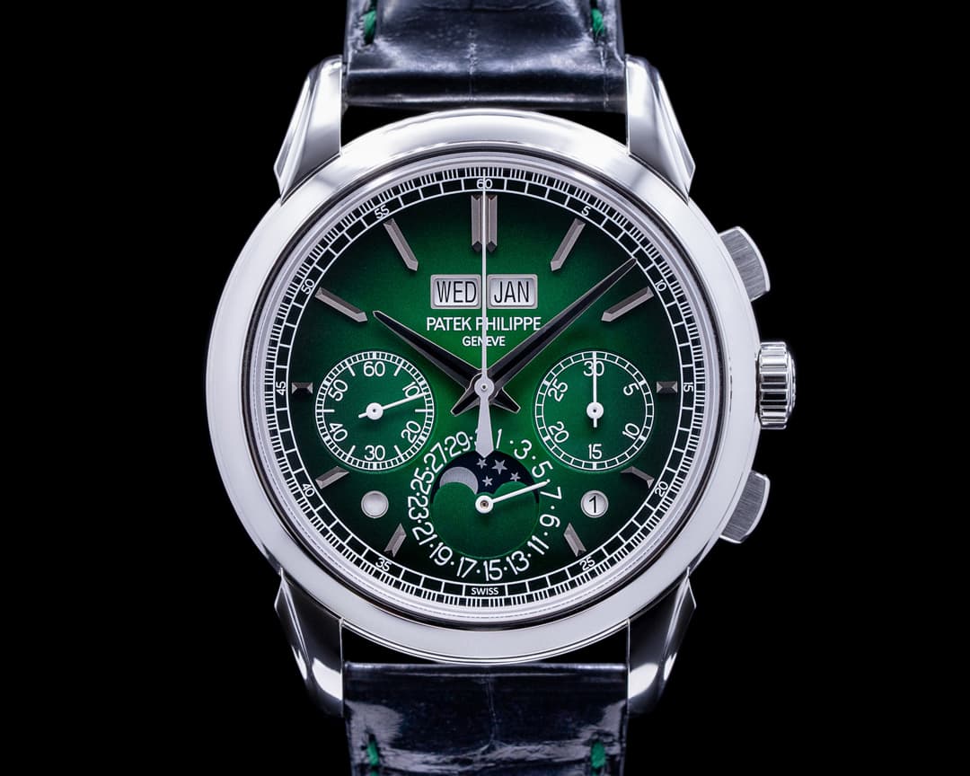 Patek Philippe 5270P Perpetual Calendar Chronograph Platinum GREEN Dial UNWORN