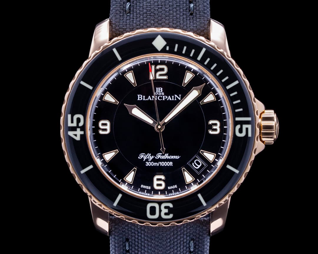 Blancpain Fifty Fathoms 18K Rose Gold / Kevlar 