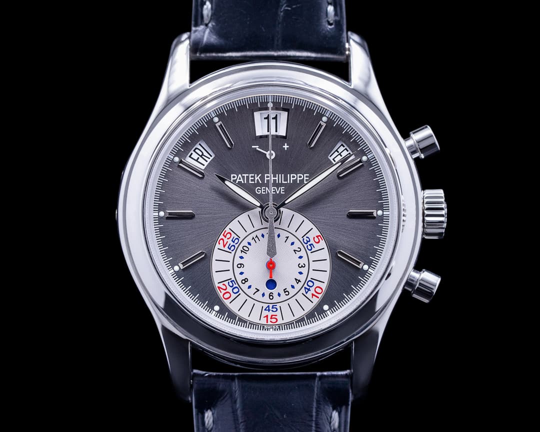 Patek Philippe Annual Calendar 5960P Chronograph Platinum Grey Dial PP SERVICED 
