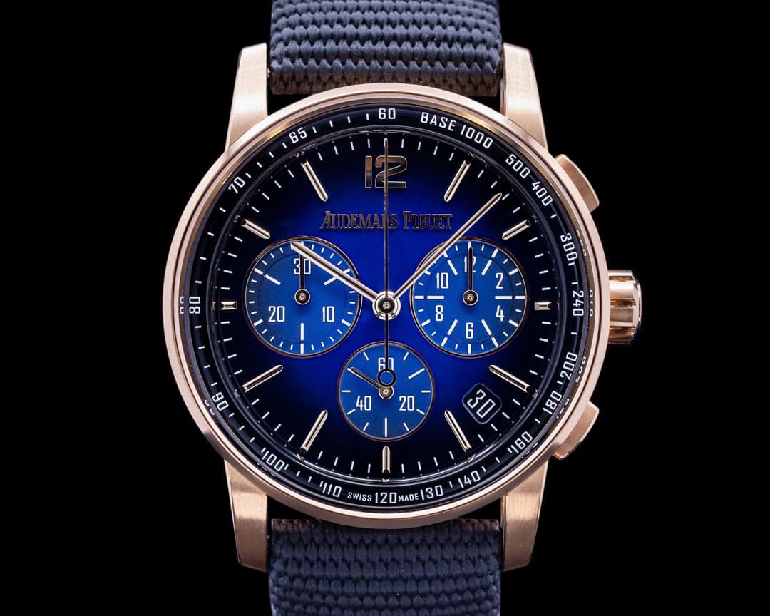 Audemars Piguet Code 11:59 Chronograph Blue Dial Rose Gold