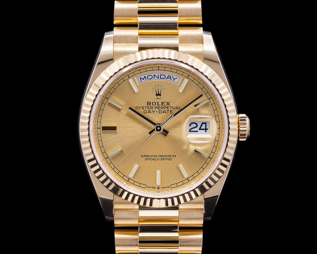 Rolex Day Date President 128238 18K Yellow Gold Champagne Dial