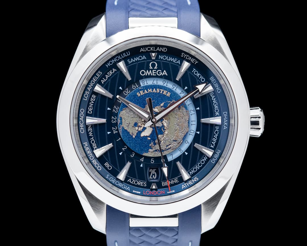 Omega Aqua Terra Co-Axial Master Chronometer GMT Worldtimer