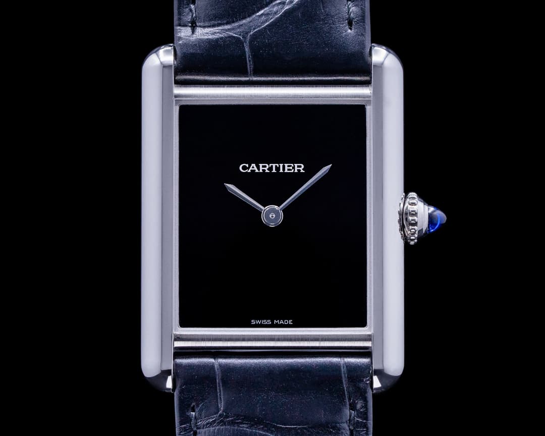 Cartier Tank Must Watch SS BLACK NEW MODEL 2022