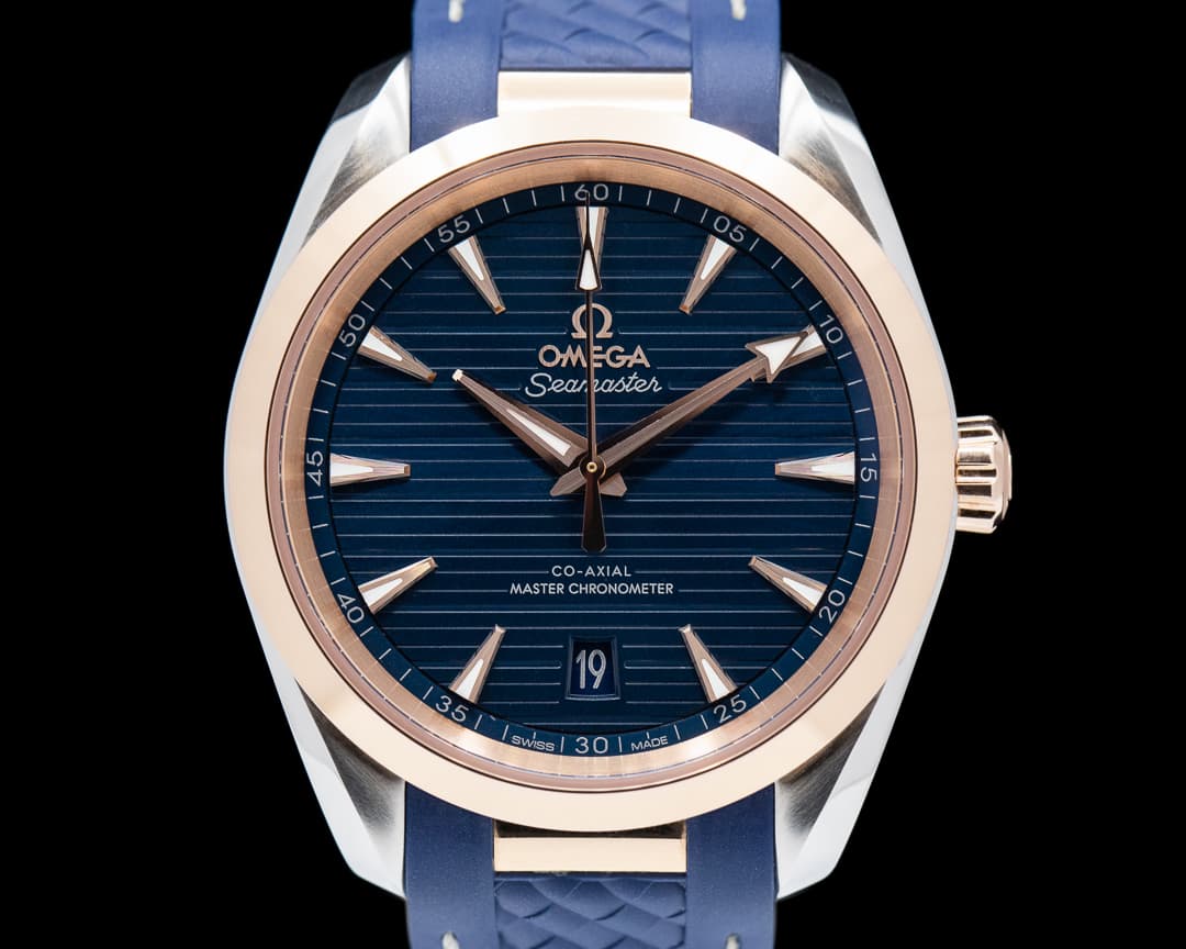 Omega Seamaster Aqua Terra Co-Axial Master Blue Dial SS / Sedna Gold