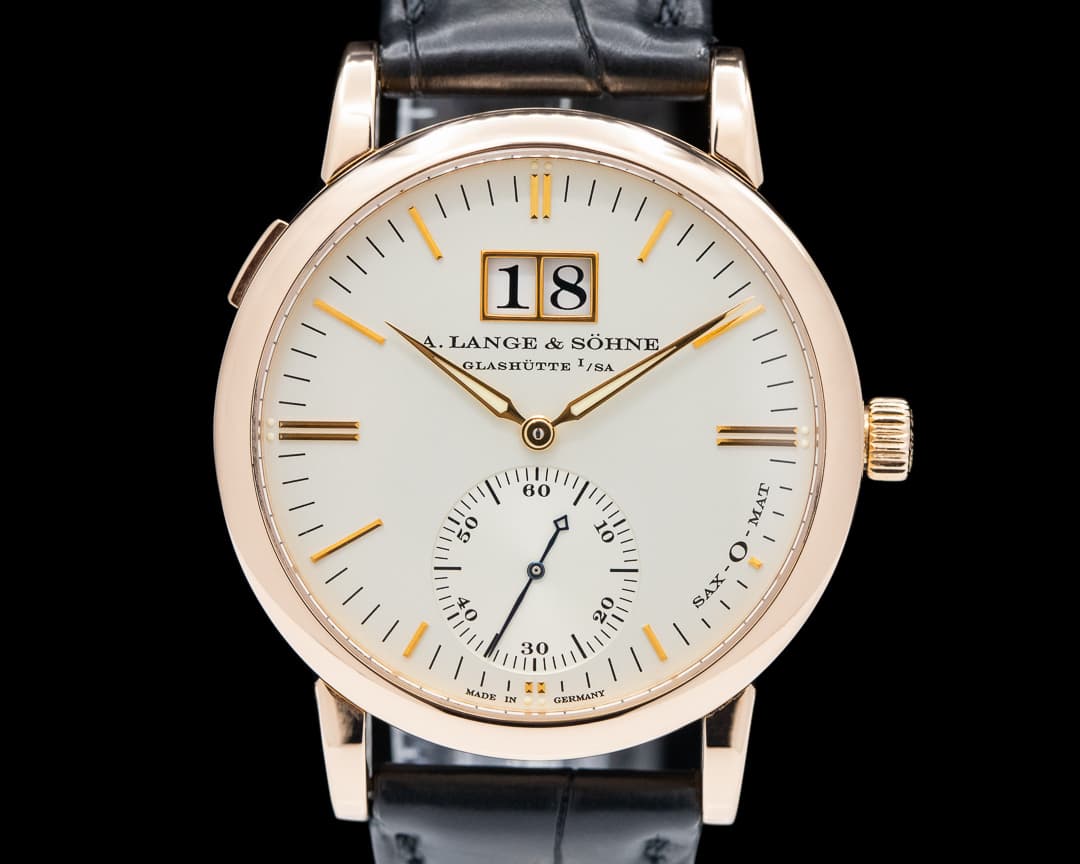 A. Lange and Sohne Langematik Big Date Sax-O-Mat 18K Rose Gold 
