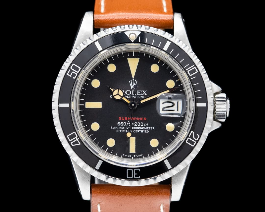 Rolex Submariner 1680 RED MK VI Circa 1974 SS 