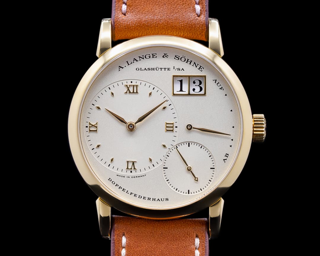 A. Lange and Sohne Little Lange 1 111.021 18k Yellow Gold 36MM RARE 