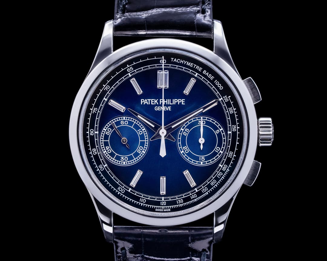 Patek Philippe Chronograph Platinum 5170P Blue Diamond Dial FULL SET 