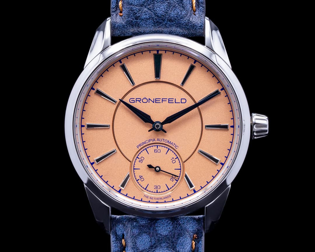 Gronefeld 1941 Principia Automatic Steel Salmon Dial 2022
