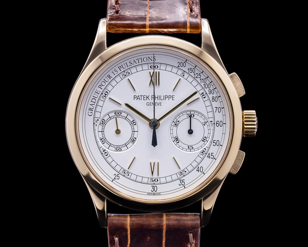 Patek Philippe Chronograph 5170J 18K Yellow Gold Pulsation Dial 