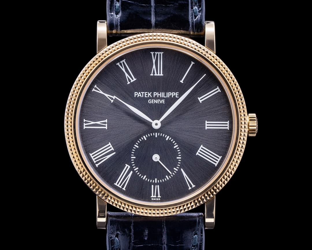 Patek Philippe Calatrava 3919 18K Yellow Gold Rare Grey Dial 