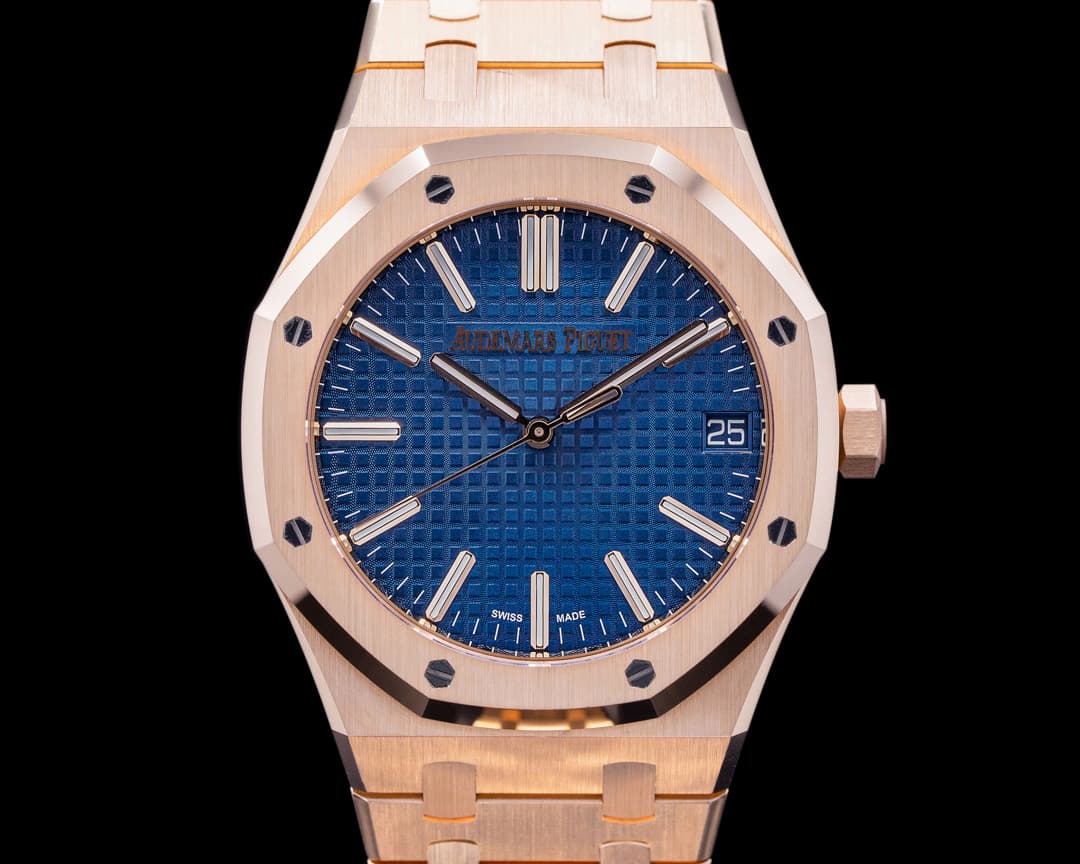 Audemars Piguet Royal Oak Blue Dial 15510OR 50th Anniversary RARE UNWORN